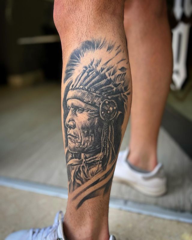 tatuaje en la pierna